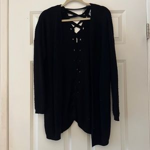 Black cardigan